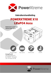 PowerXtreme X10 Gebruikershandleiding