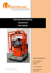 Hamevac VHU-700-BL Gebruikershandleiding