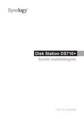 Synology Disk Station DS1010+ Snelle-Installatiegids