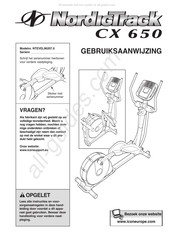 NordicTrack CX 650 Gebruiksaanwijzing