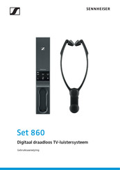 Sennheiser Set 860 Gebruiksaanwijzing