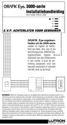 Lutron Grafik Eye 3500 Installatiehandleiding