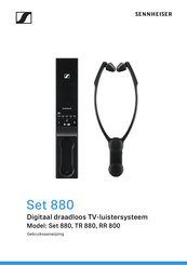 Sennheiser Set 880 Gebruiksaanwijzing