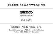 Seiko 6A32 Gebruiksaanwijzing