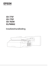 Epson EB-735F Installatiehandleiding