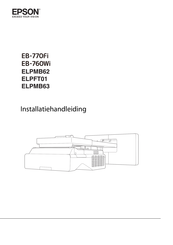 Epson ELPFT01 Installatiehandleiding