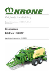 Krone 1109416 Originele Handleiding