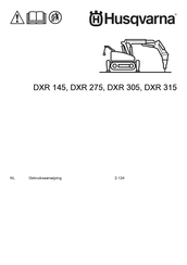 Husqvarna DXR 275 Gebruiksaanwijzing