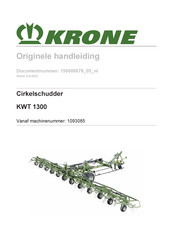 Krone 1093085 Originele Handleiding