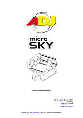 ADJ MICRO SKY Gebruikershandleiding