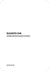 Suunto D4I Gebruikershandleiding