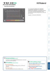 Roland TR-8S Gebruikershandleiding