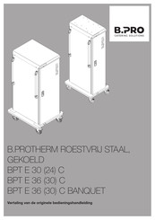 B.Pro BPT E 30 24 C Bedieningshandleiding