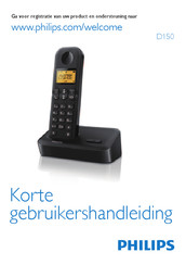 Philips D150 Korte Gebruiksaanwijzing