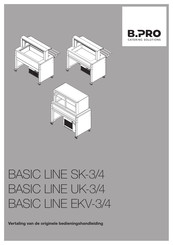 B.pro BASIC LINE SK-3 Bedieningshandleiding