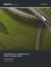Unify Openstage SL4 professional Gebruiksaanwijzing