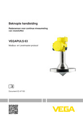 Vega VEGAPULS 63 Beknopte Handleiding