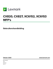 Lexmark XC6153 Gebruikershandleiding