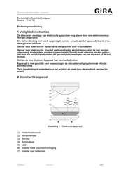 Gira 1147 02 Bedieningshandleiding