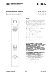 Gira 0527 00 Gebruiksaanwijzing