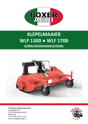 BOXER AGRI WLF 1700 Gebruikershandleiding