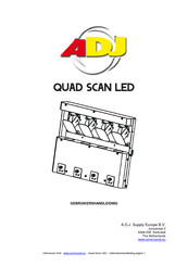 ADJ QUAD SCAN LED Gebruikershandleiding