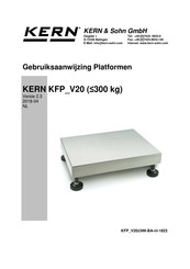 KERN KFP V20 Gebruiksaanwijzing