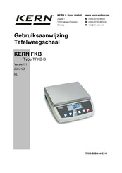 KERN FKB 8K0.05 Gebruiksaanwijzing