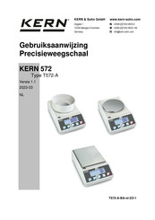 KERN 572-32 Gebruiksaanwijzing