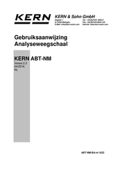 KERN ABT 220-5DNM Gebruiksaanwijzing