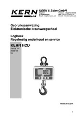 KERN HCD 100K-2 Gebruiksaanwijzing