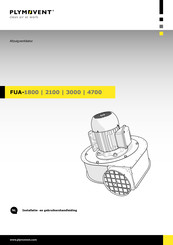 PLYMOVENT FUA-3000 Installatie- En Gebruikershandleiding