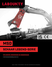 Labounty SCHAAR LEGEND MSD2250 Instructies Voor Installatie, Bediening En Onderhoud