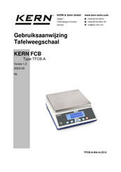 KERN FCB 6K-3DM Gebruiksaanwijzing