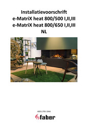 Faber e-MatriX heat 800/500 I Installatievoorschrift