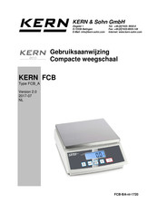 KERN FCB 20K-3A Gebruiksaanwijzing