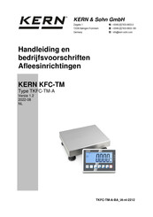 KERN KFC-TM Series Handleiding