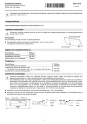 V-ZUG GK45TEPS Installatiehandleiding