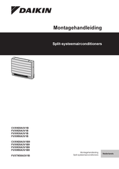 Daikin CVXM20A3V1B9 Montagehandleiding