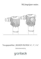 Grunbeck BOXER RX/RDX 1 1/4 Gebruiksaanwijzing