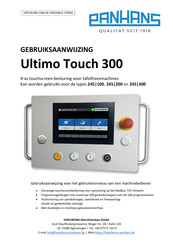 PANHANS Ultimo Touch 300 Gebruiksaanwijzing