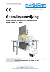 PANHANS TBS 900R Gebruiksaanwijzing