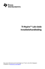 Texas Instruments TI-Nspire Lab-slede Installatiehandleiding