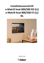 Faber e-MatriX heat 800/500 ST Installatievoorschrift