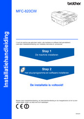 Brother MFC-820CW Installatiehandleiding