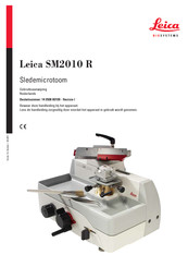 Leica BIOSYSTEMS SM2010 R Gebruiksaanwijzing