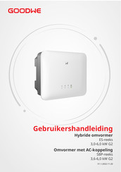 Goodwe GW6000-ES-BR20 Gebruikershandleiding