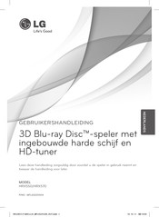 LG HRX550 Gebruikershandleiding