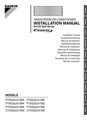 Daikin FTXG50JV1BS Installatiehandleiding