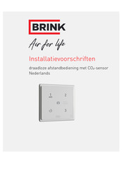 Brink draadloze afstandbediening met CO2-sensor Installatievoorschriften